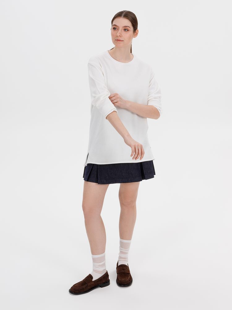 Лонгслив унисекс Siluetti Fuori, молочно-белый / Миниатюра WWW (1000)