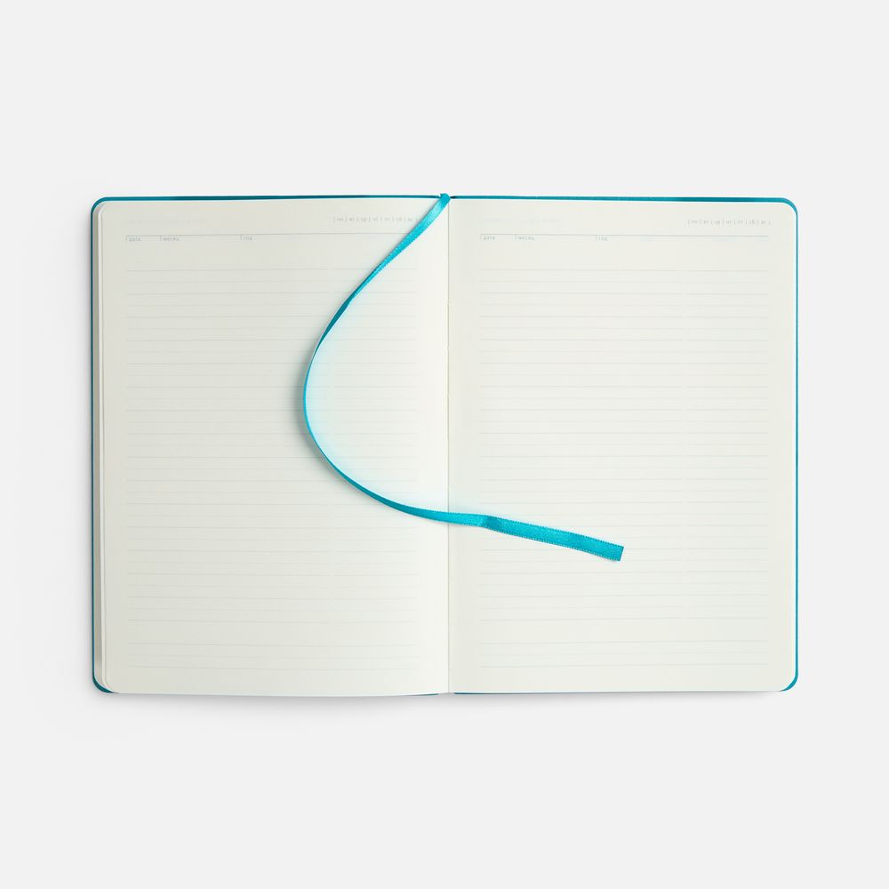 Ежедневник Vale New, недатированный, бирюзовый / Миниатюра WWW (1000)