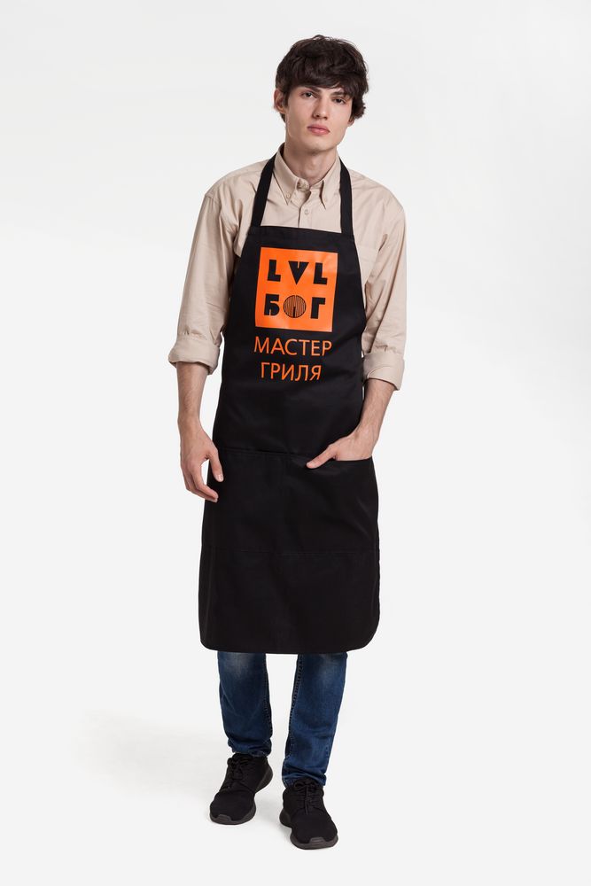 Фартук «LVL Бог», черный / Миниатюра WWW (1000)