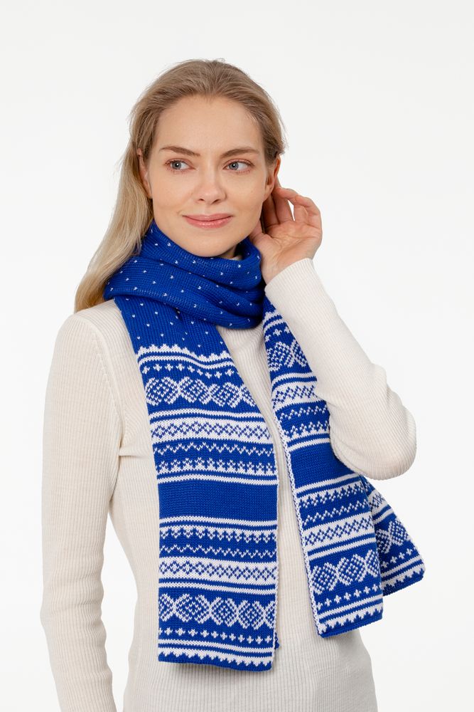 Шарф Lambient, синий с белым / Миниатюра WWW (1000)