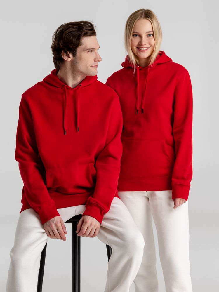 Толстовка с капюшоном унисекс King, красная / Миниатюра WWW (1000)