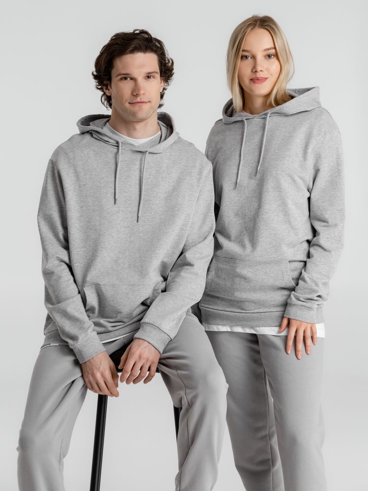 Толстовка с капюшоном унисекс Hoodie, серый меланж / Миниатюра WWW (1000)