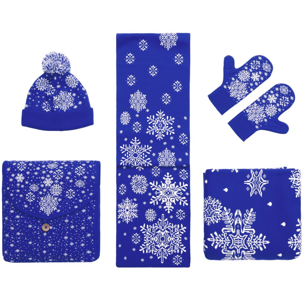 Варежки Snow Fairy, синие (василек) / Миниатюра WWW (1000)