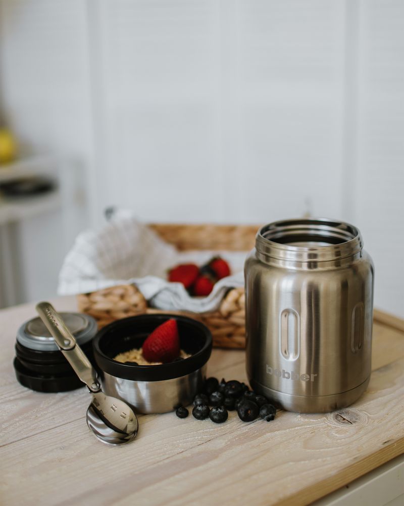 Термос для еды Jerrycan 700, вакуумный, стальной матовый / Миниатюра WWW (1000)