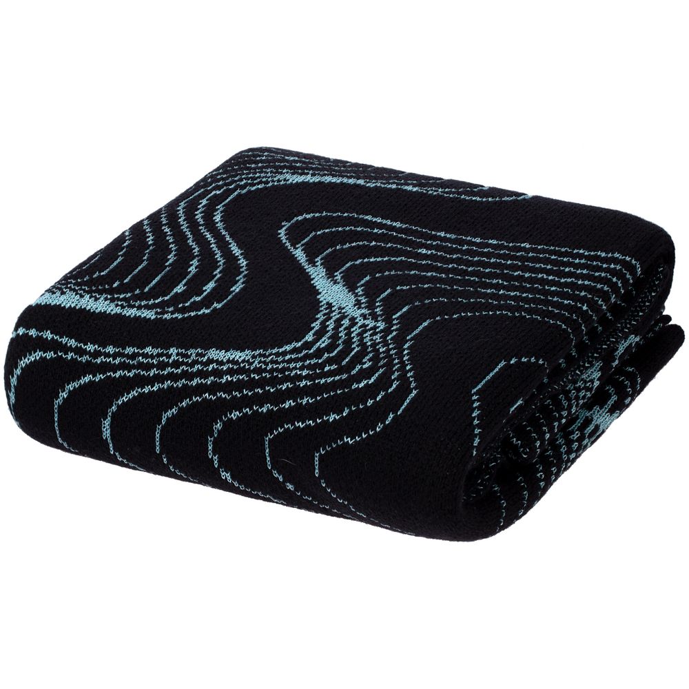 Плед Lumi Lure, черный с голубым / Миниатюра WWW (1000)