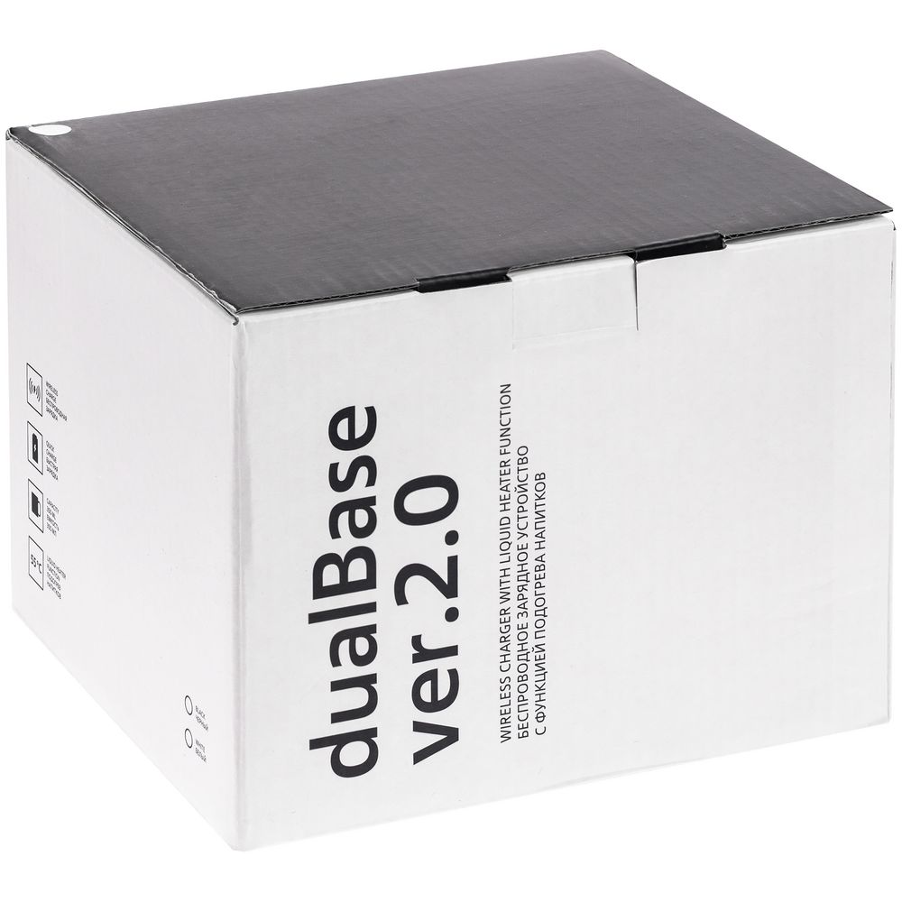 Кружка с подогревом и беспроводной зарядкой Dual Base ver. 2.0, черная / Миниатюра (упак) (1000)