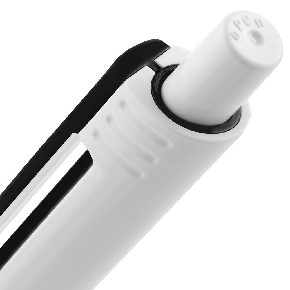 Ручка шариковая Rush Special, бело-черная / Миниатюра WWW (1000)