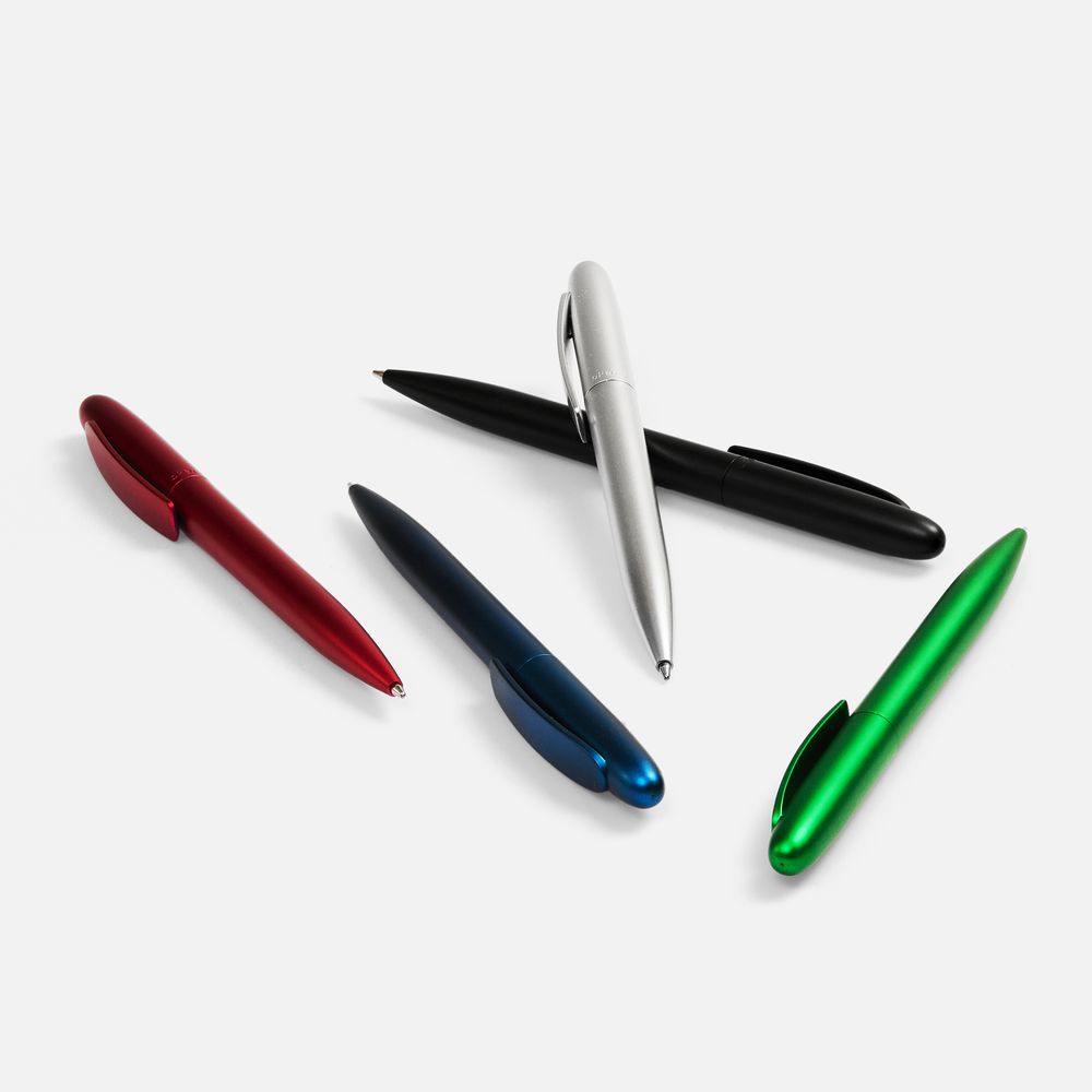 Ручка шариковая Moor Silver, серебристый металлик / Миниатюра WWW (1000)