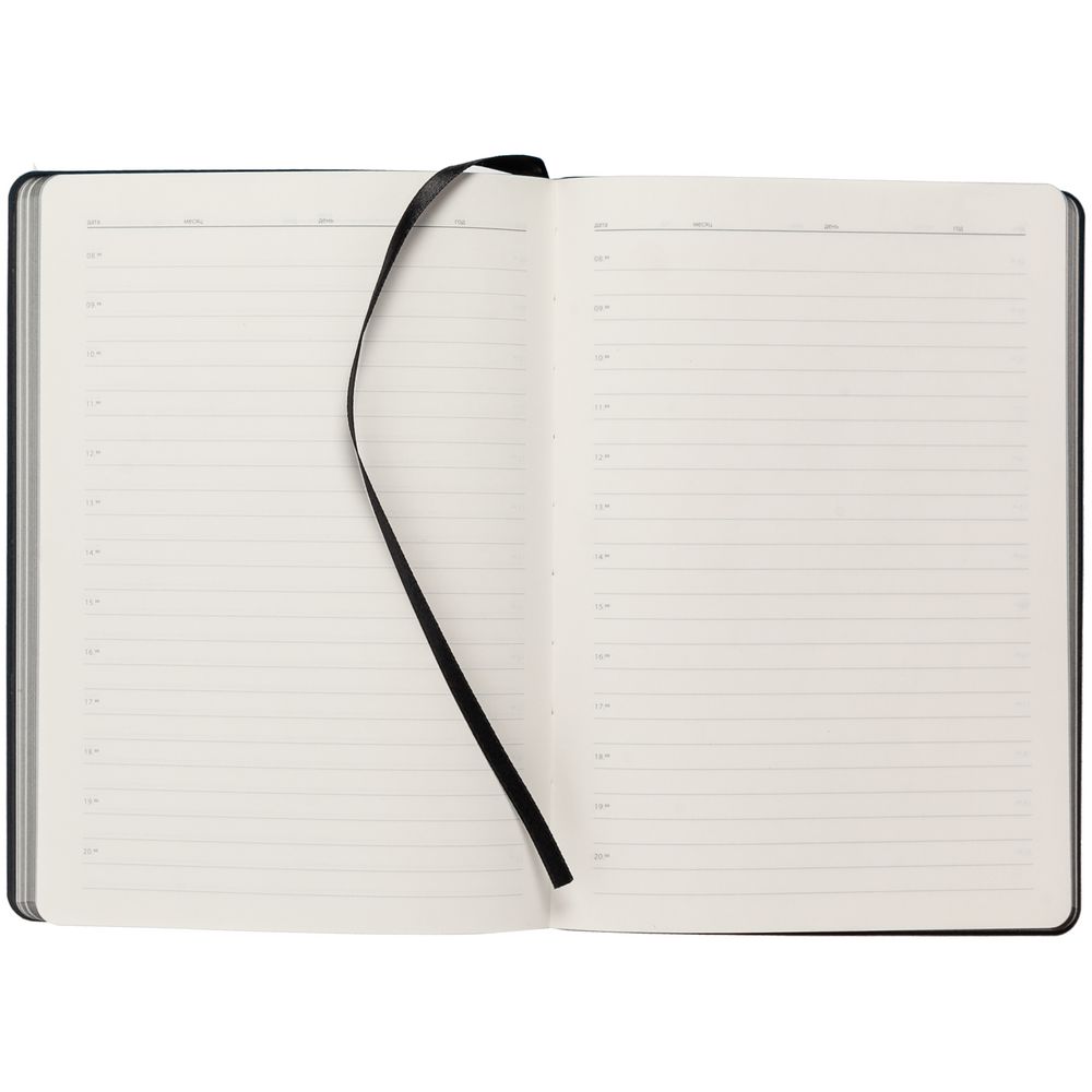 Ежедневник Ridge, недатированный, черный / Миниатюра WWW (1000)