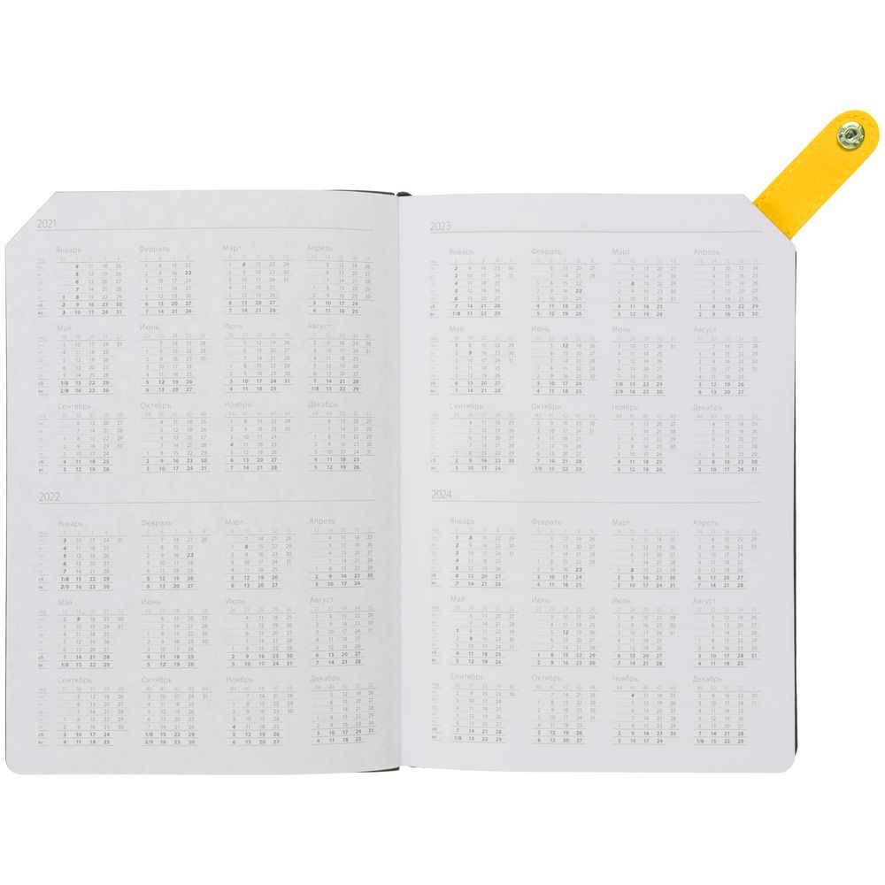 Ежедневник Angle, недатированный, желтый / Миниатюра WWW (1000)