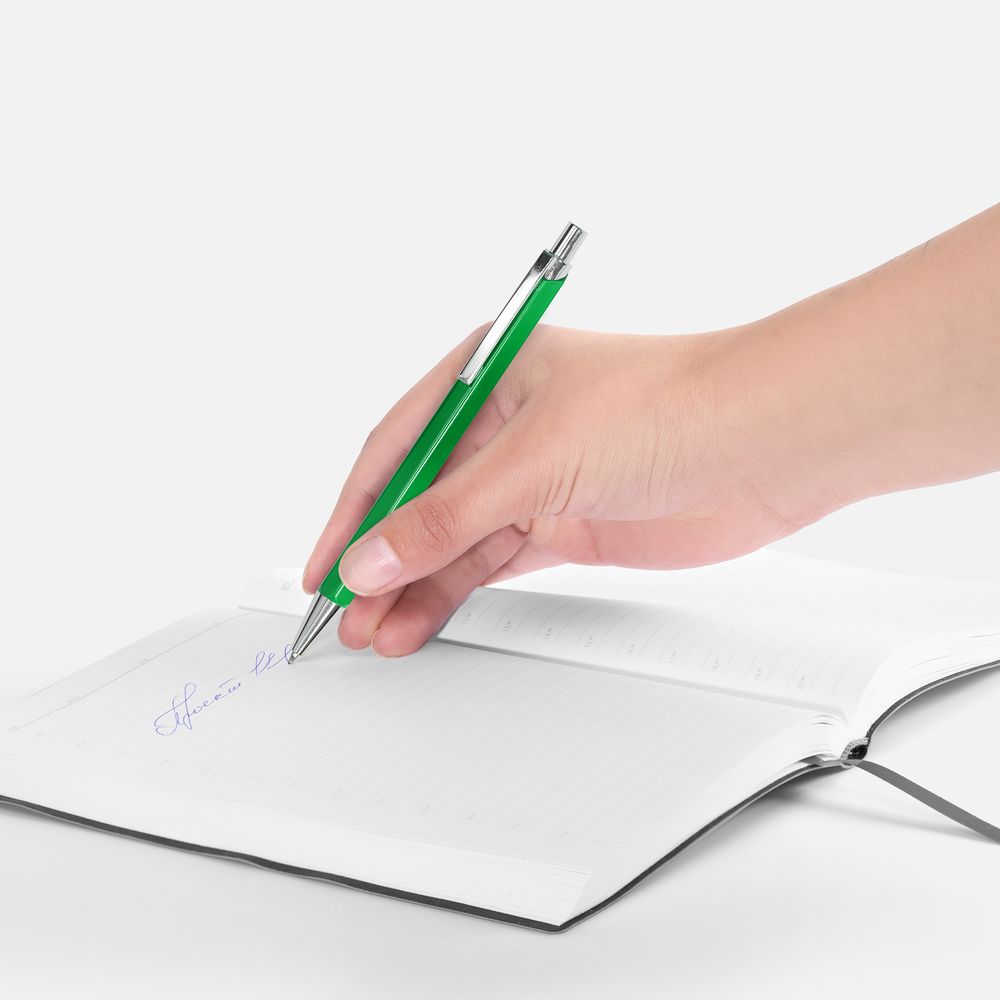 Ручка шариковая Alumno, зеленая / Миниатюра WWW (1000)