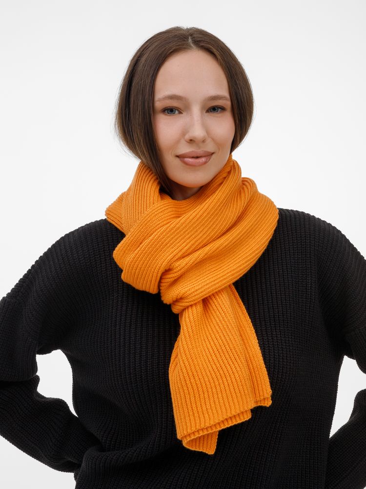 Шарф Nobilis Mono, оранжевый (абрикос) / Миниатюра WWW (1000)