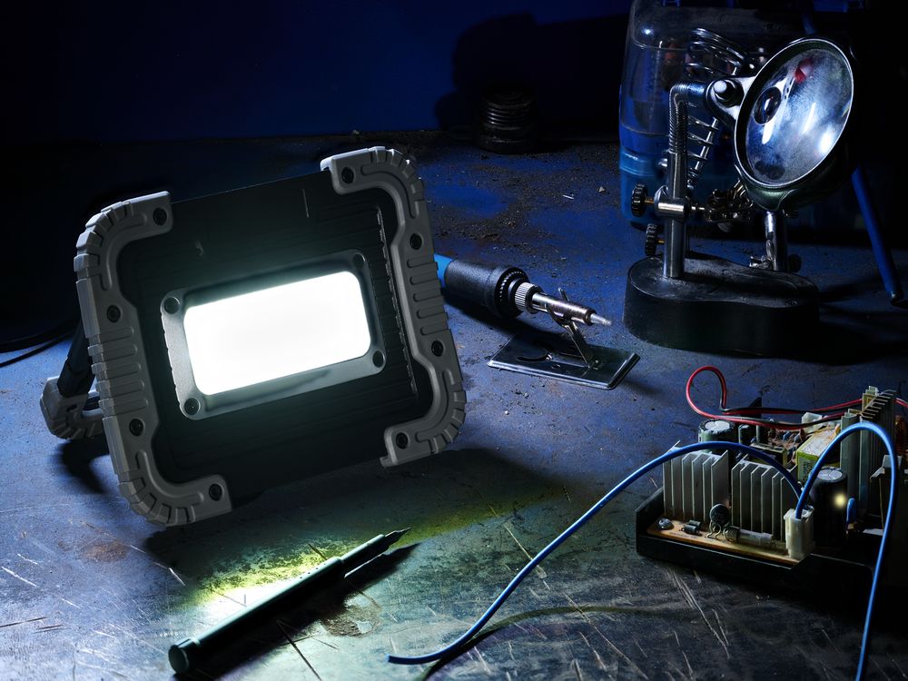 Фонарь аккумуляторный Grimsel, ver.2, серый / Миниатюра WWW (1000)