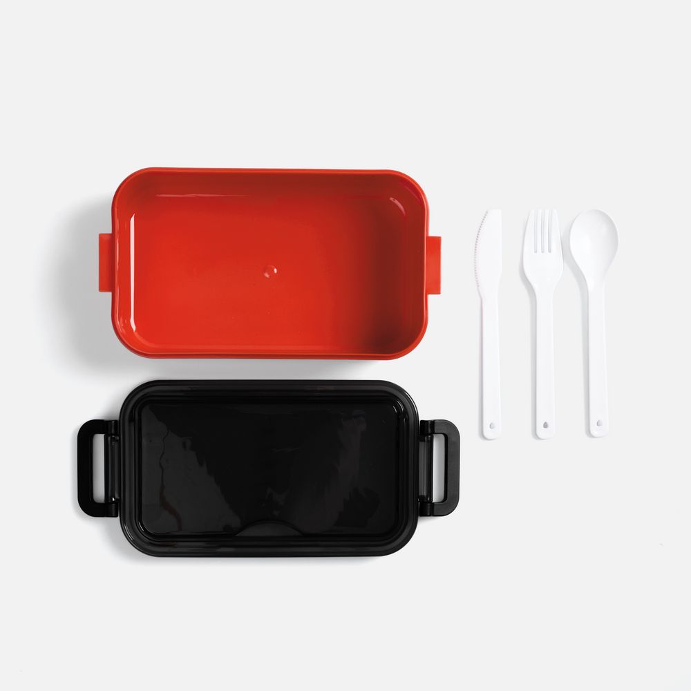 Ланчбокс Pranzo, красный с черным / Миниатюра WWW (1000)