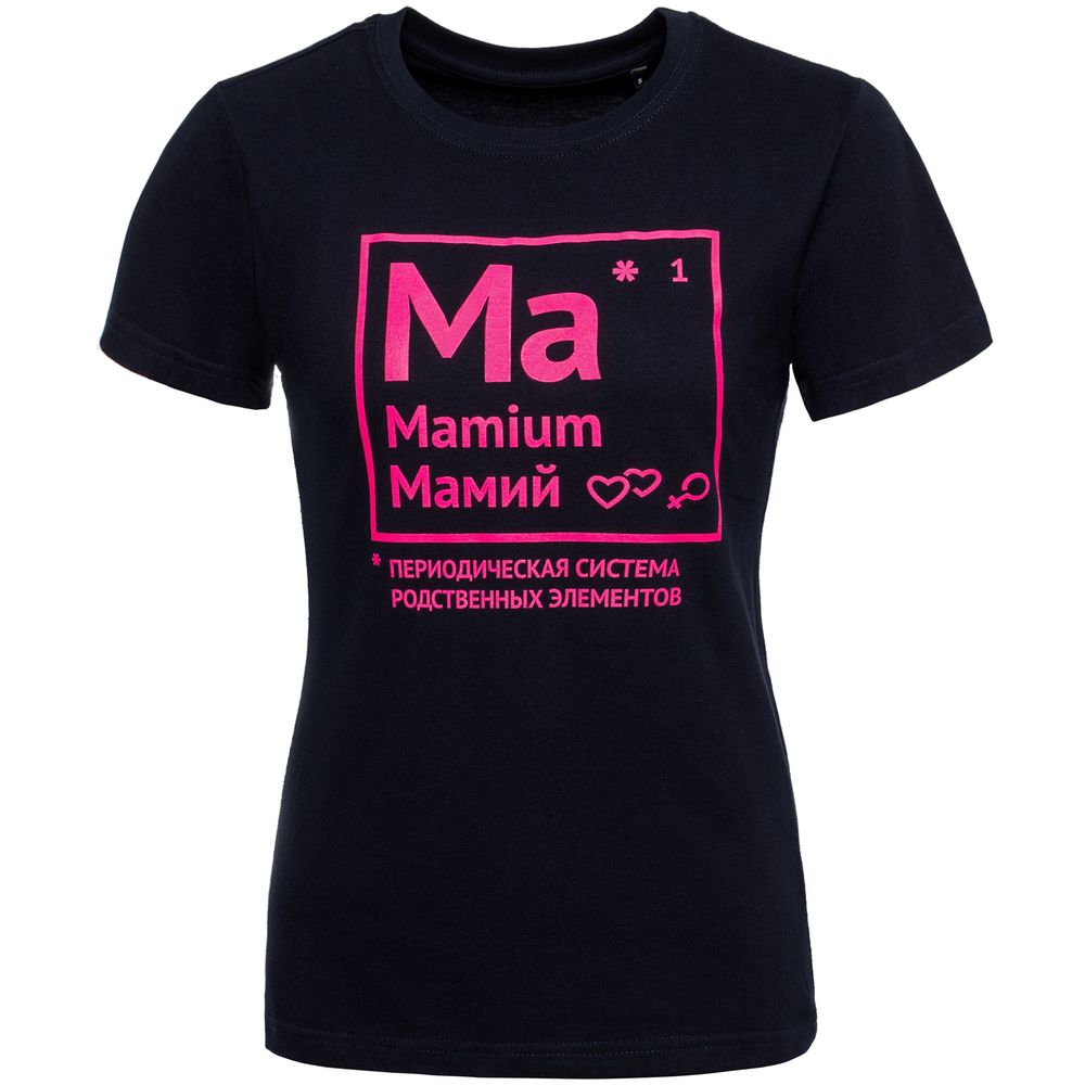 Футболка женская «Мамий», темно-синяя / Миниатюра WWW (1000)