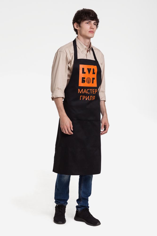 Фартук «LVL Бог», черный / Миниатюра WWW (1000)