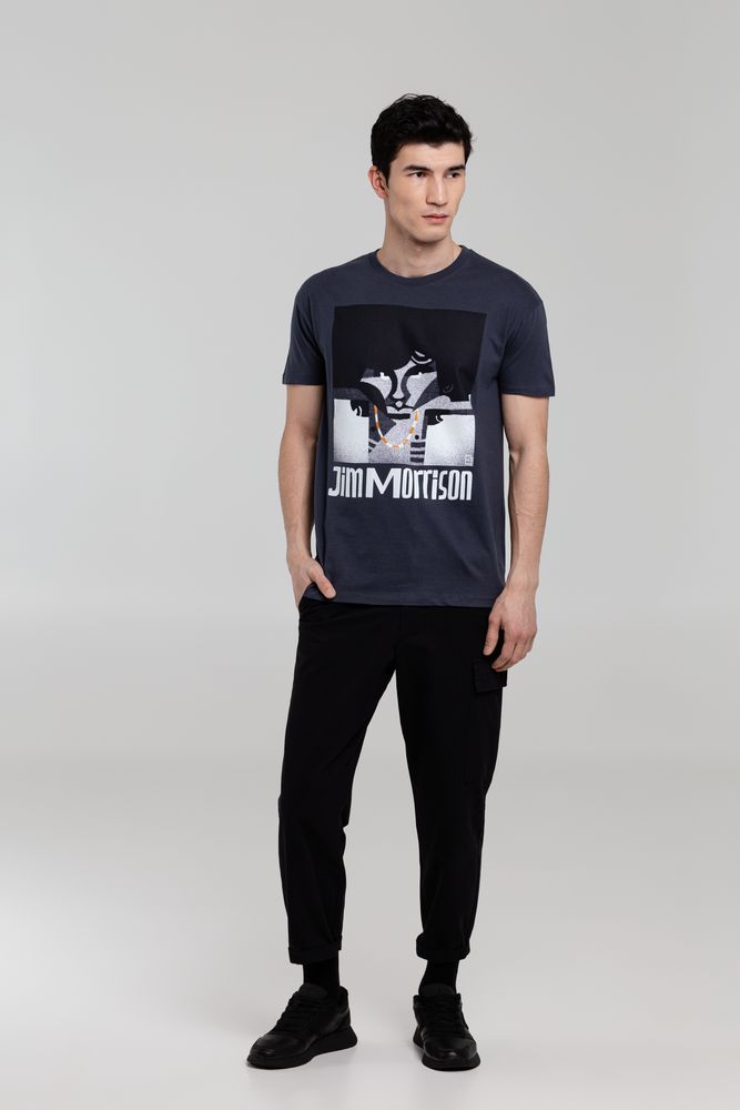 Футболка «Меламед. Jim Morrison», темно-серая / Миниатюра WWW (1000)