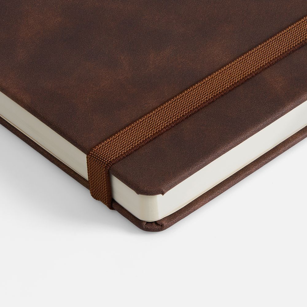 Ежедневник Urban Hard, недатированный, коричневый / Миниатюра WWW (1000)