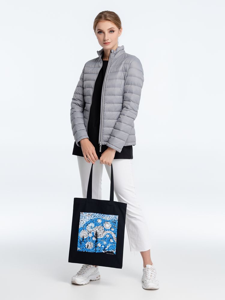 Холщовая сумка «Ван Найт», со светящимся принтом, черная / Миниатюра WWW (1000)