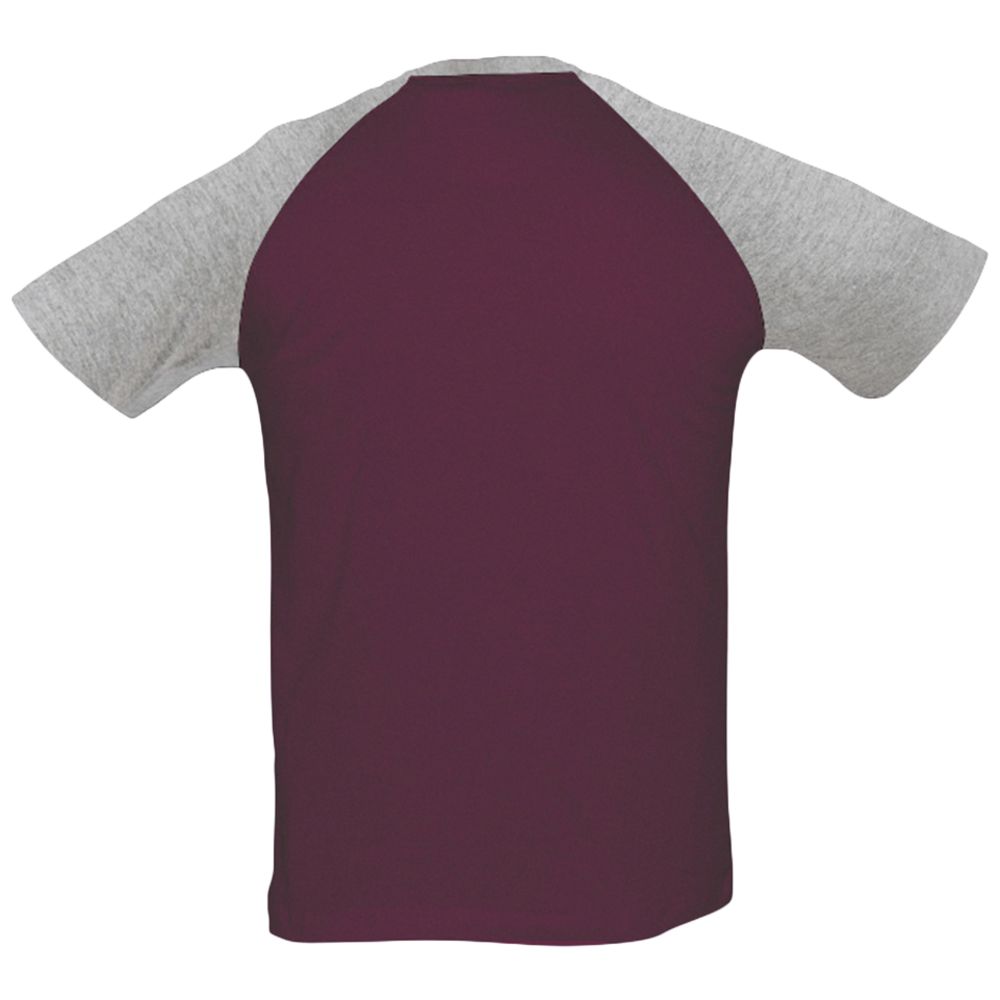 Футболка мужская двухцветная Funky 150, бордовая с серым меланжем / Миниатюра WWW (1000)