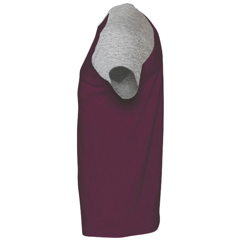 Футболка мужская двухцветная Funky 150, бордовая с серым меланжем / Миниатюра WWW (1000)