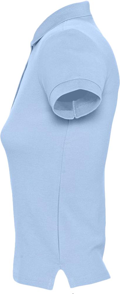 Рубашка поло женская People 210, голубая / Миниатюра WWW (1000)