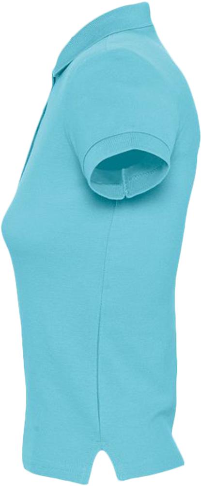 Рубашка поло женская People 210, бирюзовая / Миниатюра WWW (1000)