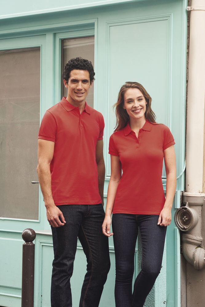 Рубашка поло женская Perfect Women 180, бордовая / Миниатюра WWW (1000)