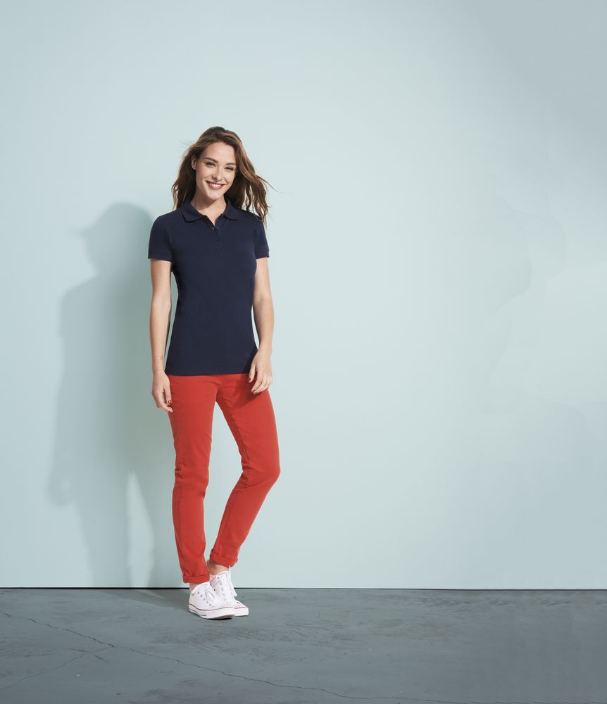 Рубашка поло женская Perfect Women 180, бордовая / Миниатюра WWW (1000)