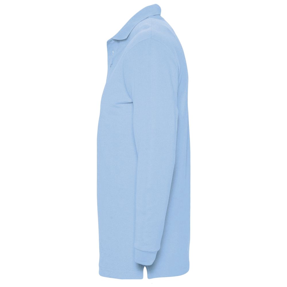 Рубашка поло мужская с длинным рукавом Winter II 210 голубая / Миниатюра WWW (1000)