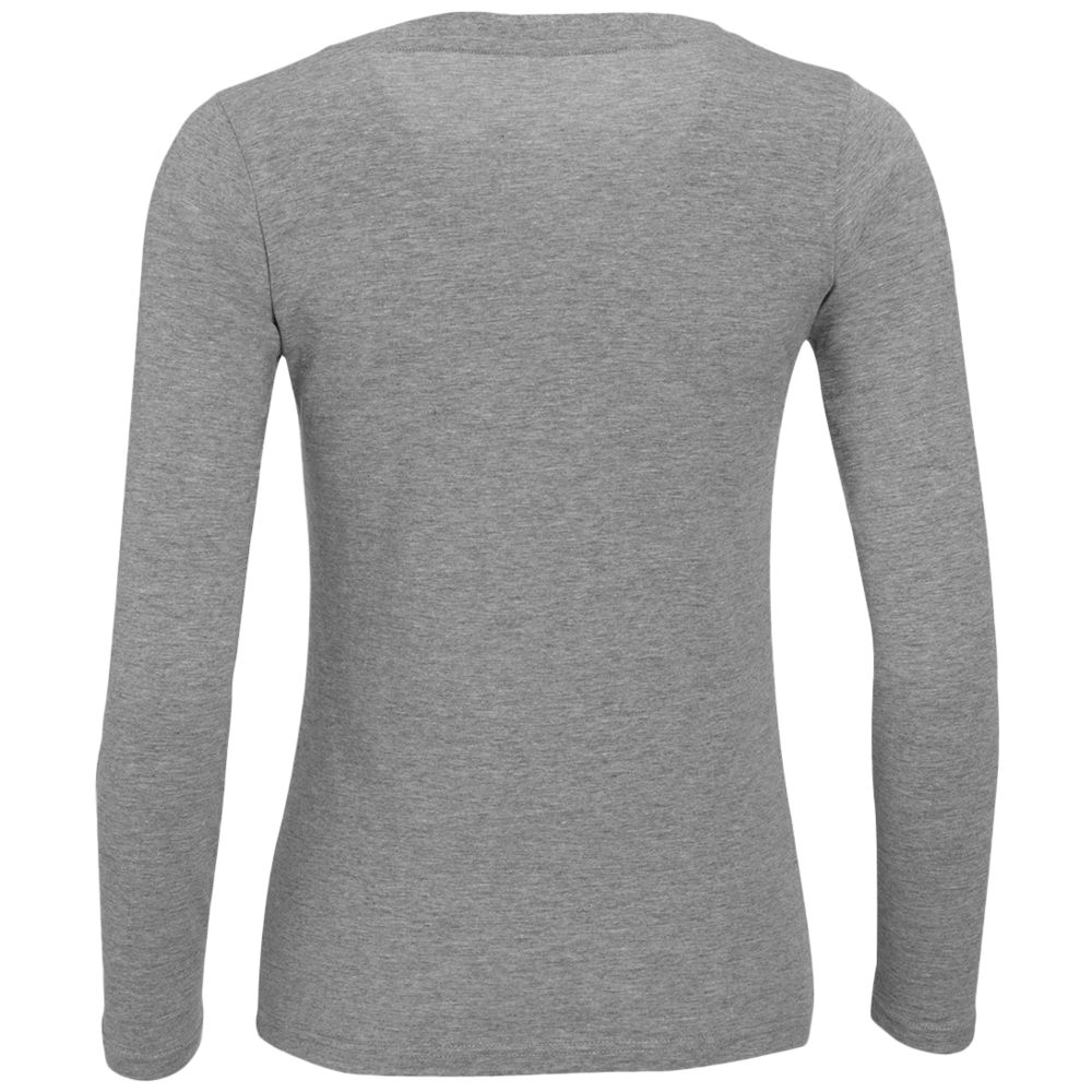 Футболка женская с длинным рукавом Majestic 150, серый меланж / Миниатюра WWW (1000)