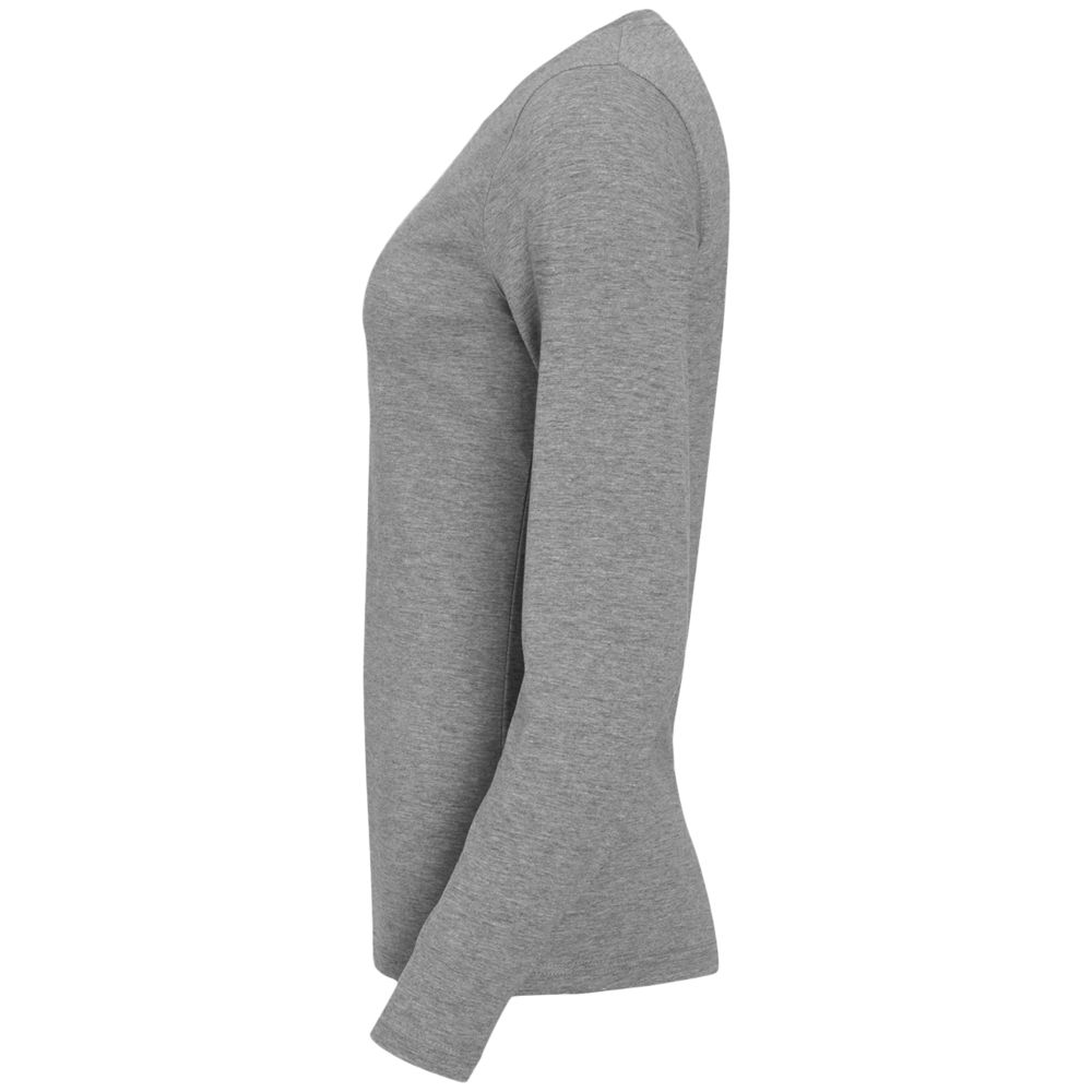Футболка женская с длинным рукавом Majestic 150, серый меланж / Миниатюра WWW (1000)