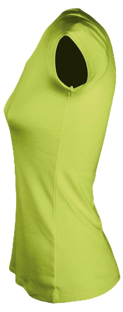 Футболка женская Moody 160, зеленое яблоко / Миниатюра WWW (1000)