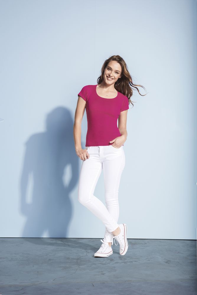 Футболка женская Moody 160, зеленое яблоко / Миниатюра WWW (1000)