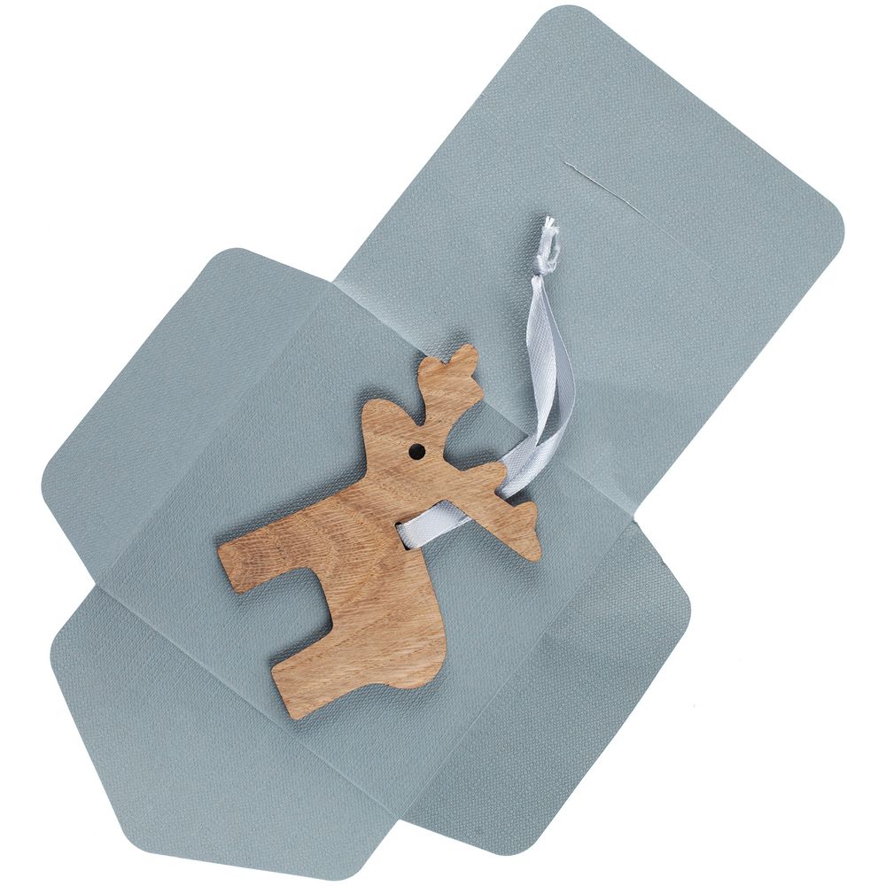 Деревянная подвеска Carving Oak, в форме лося / Миниатюра WWW (1000)