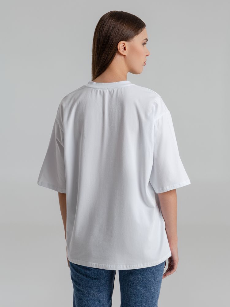 Футболка оверсайз Slope, белая (белоснежная) / Миниатюра WWW (1000)