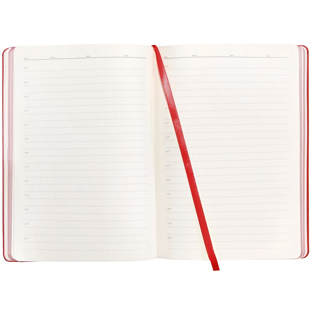 Ежедневник Shall Light, недатированный, красный / Миниатюра WWW (1000)