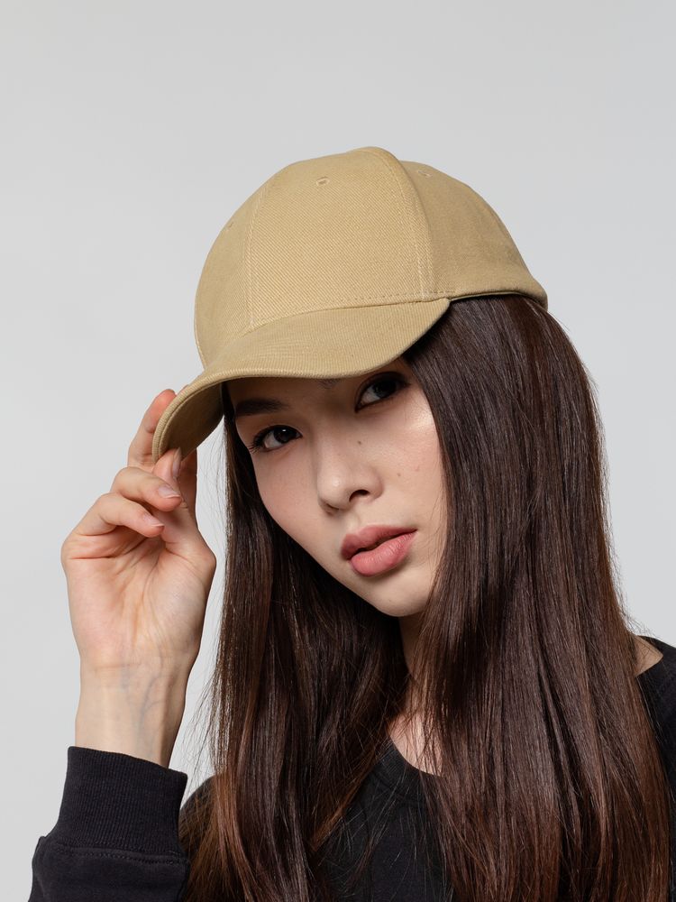 Бейсболка Hillside, бежевая / Миниатюра WWW (1000)