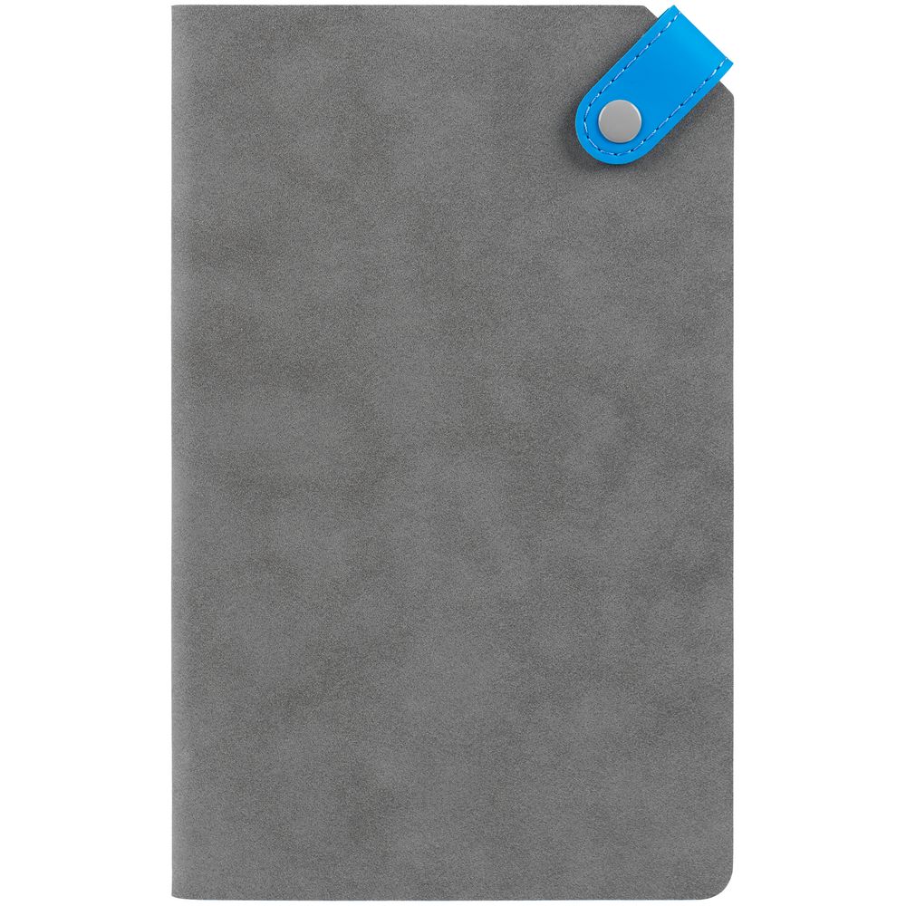 Ежедневник Corner, недатированный, серый с голубым / Миниатюра WWW (1000)