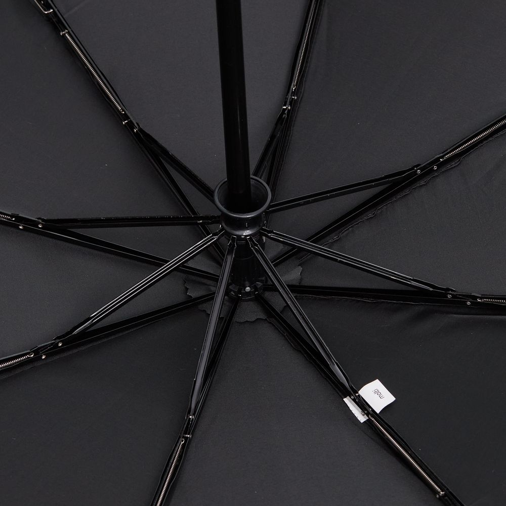 Зонт складной Fiber, черный / Миниатюра WWW (1000)