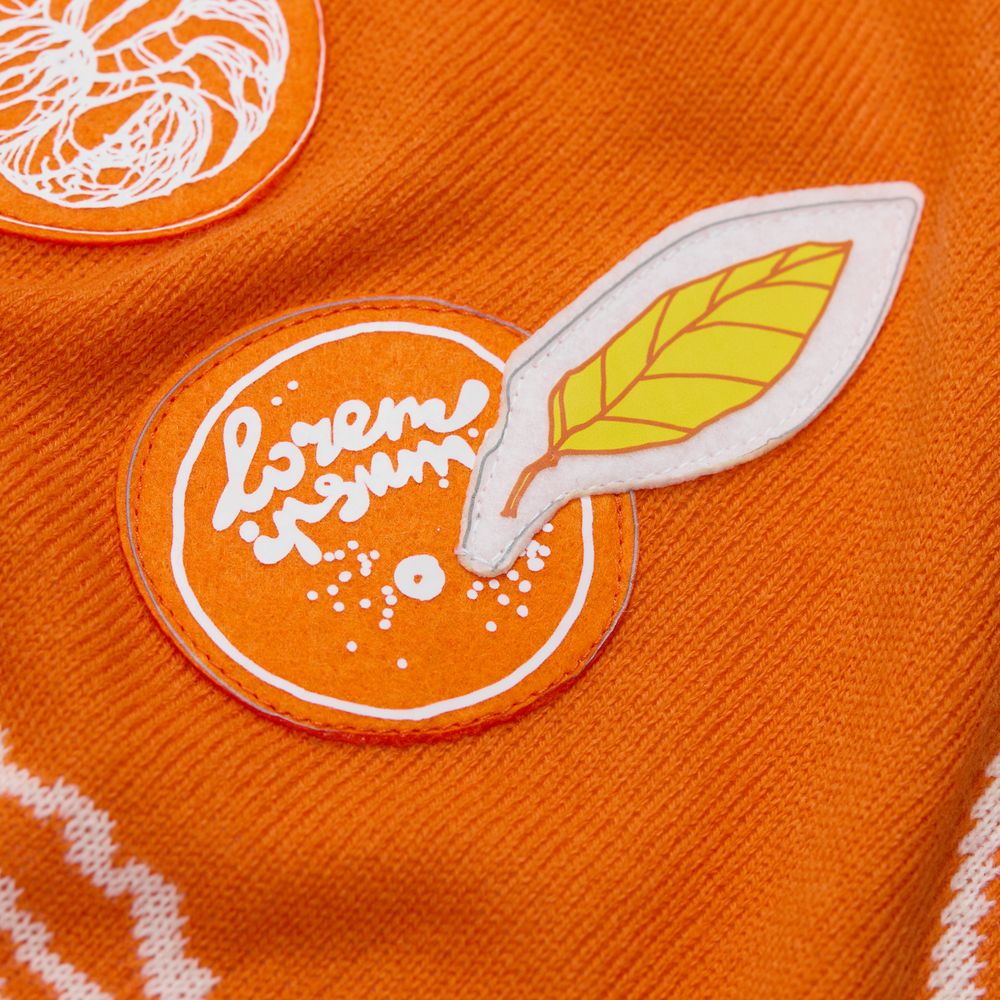 Шеврон из фетра Felt M, белый / Миниатюра нанесения (1000)