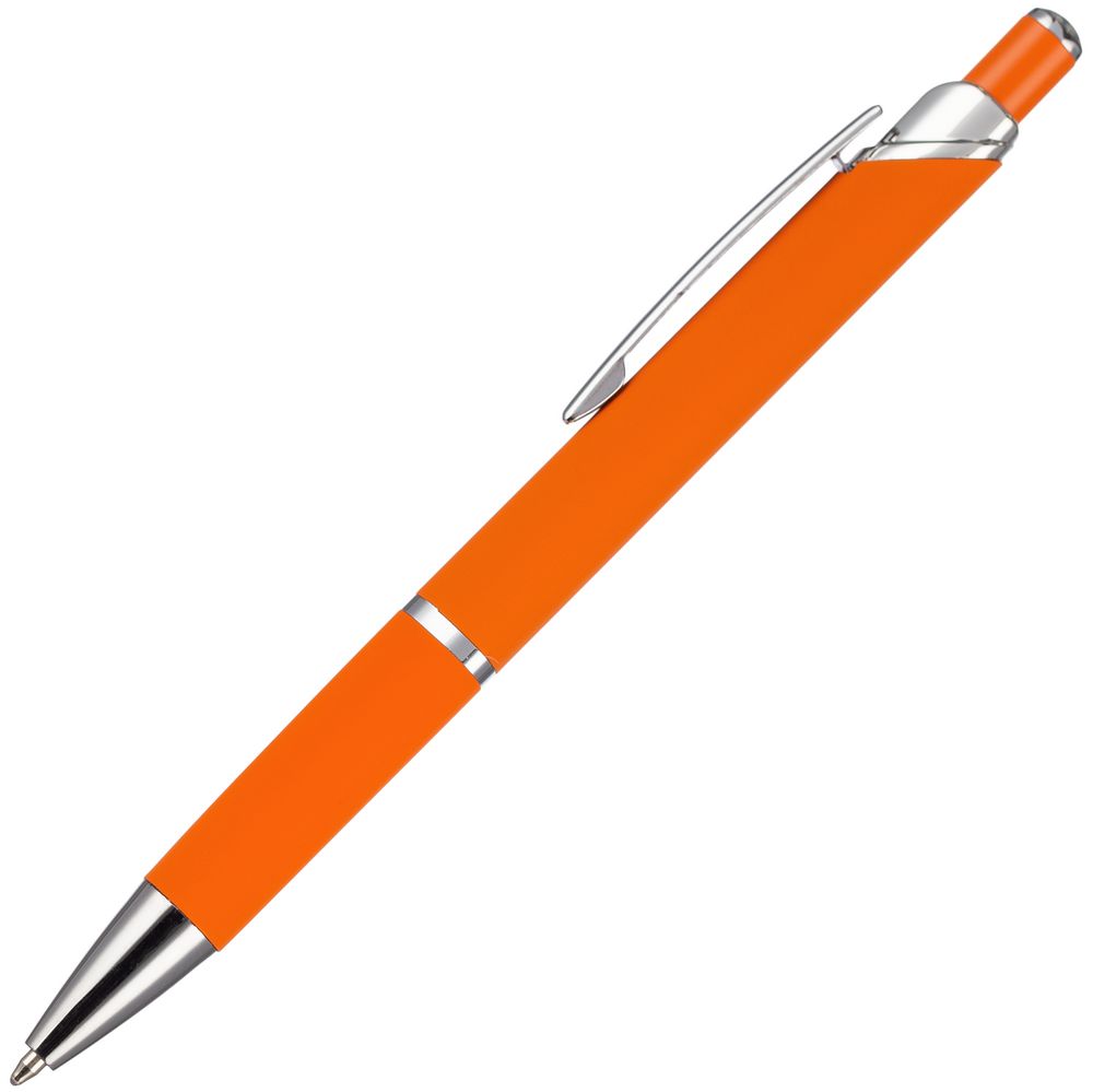 Ручка шариковая Chromos Soft Touch, оранжевая / Миниатюра WWW (1000)