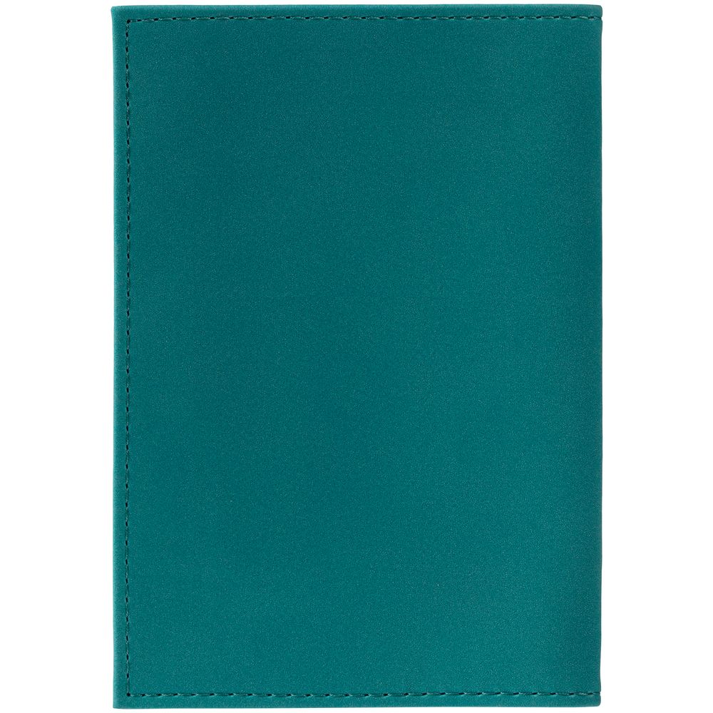 Обложка для паспорта Nubuck, бирюзовая / Миниатюра WWW (1000)