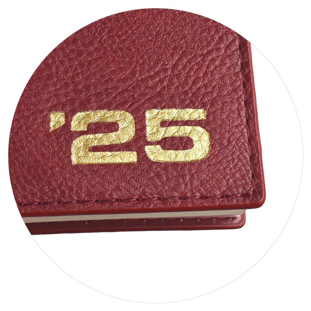 Ежедневник Ronda, датированный, бордовый / Миниатюра WWW (1000)