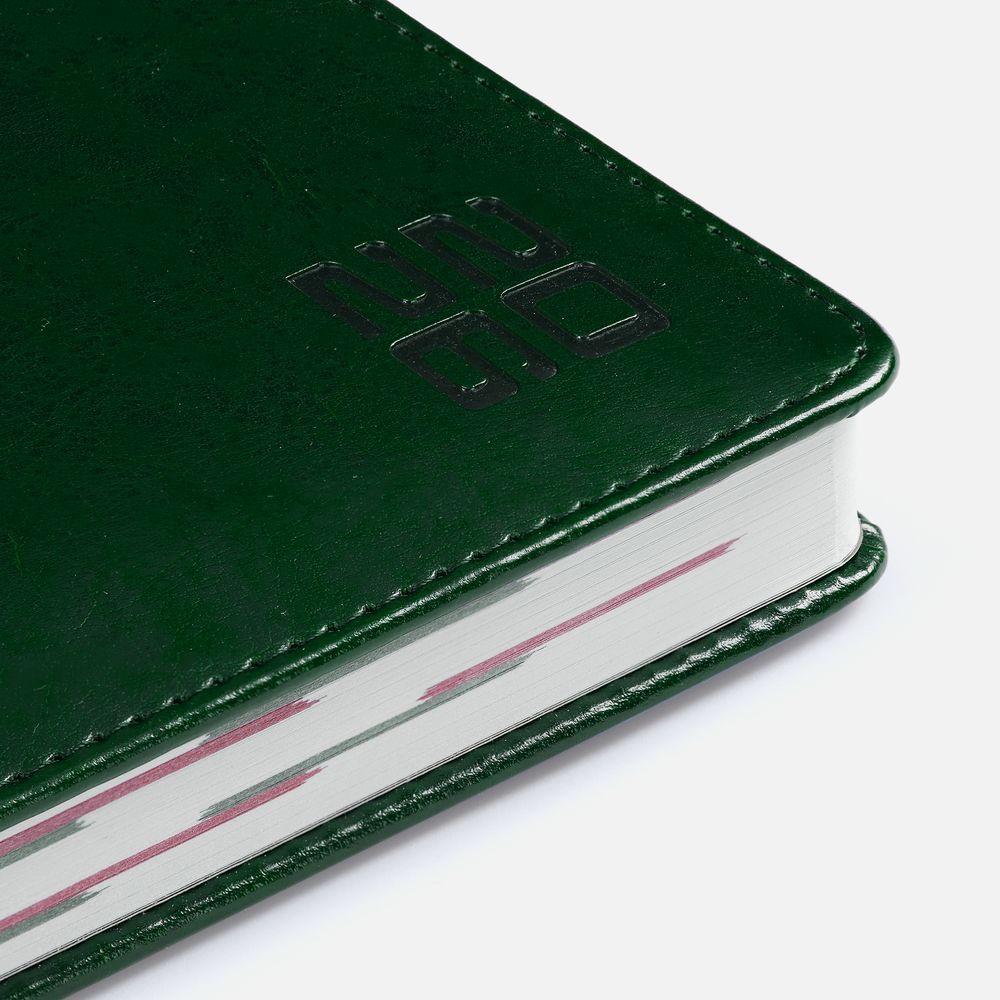 Ежедневник Faro, датированный, темно-зеленый / Миниатюра WWW (1000)