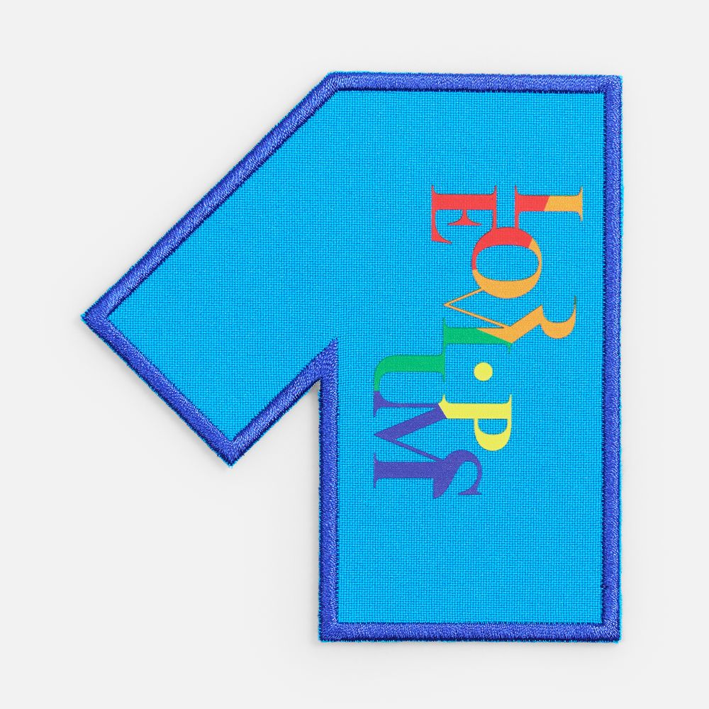 Шеврон из габардина Gabo M, голубой / Миниатюра нанесения (1000)