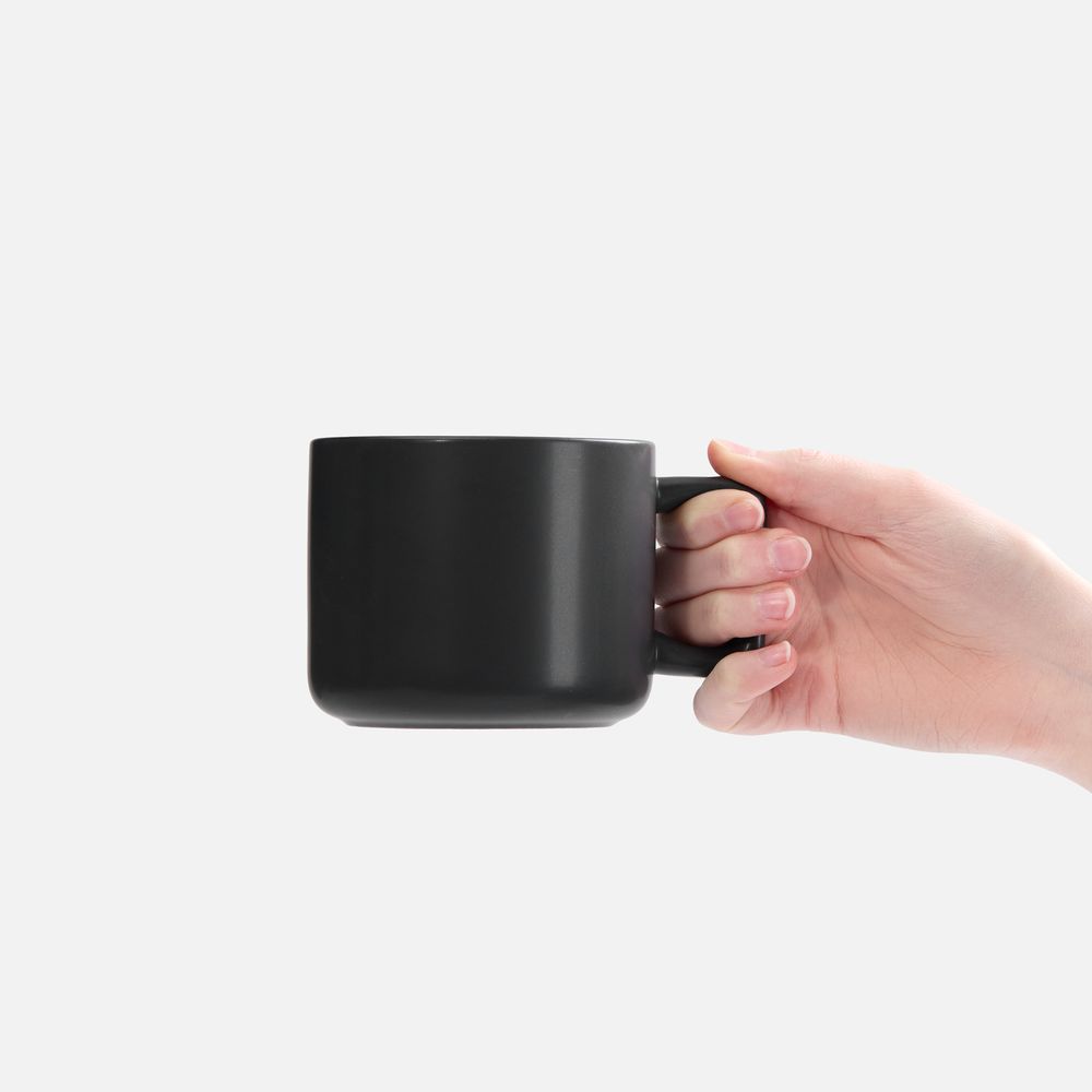 Чашка Jumbo в коробке матовая, черная / Миниатюра WWW (1000)