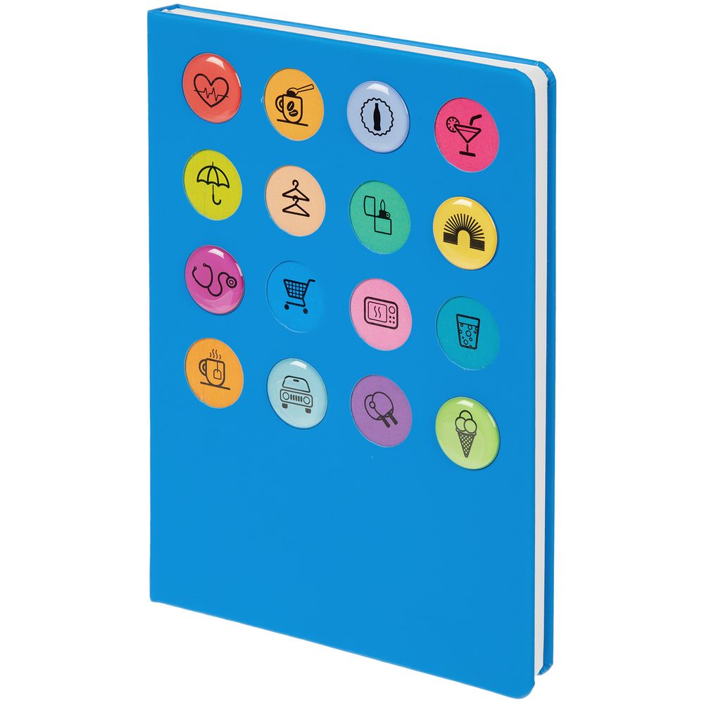 Ежедневник «История изобретений», недатированный, голубой / Миниатюра WWW (1000)