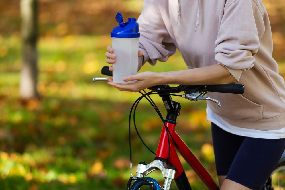 Спортивный шейкер Jump Street, синий / Миниатюра WWW (1000)