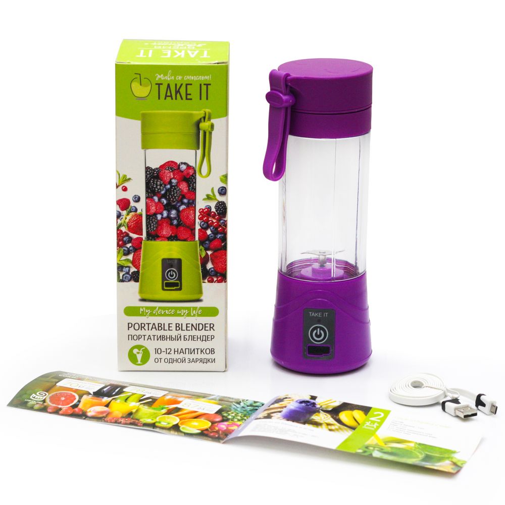 Портативный блендер Take It, фиолетовый / Миниатюра WWW (1000)